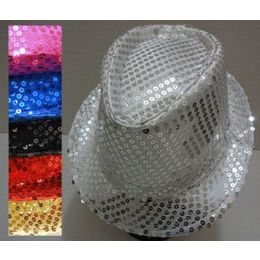 24 Bulk Fedora Hat -Sequin