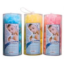 48 Bulk Bath Elements 3 Pc Jumbo Sponge In Canister