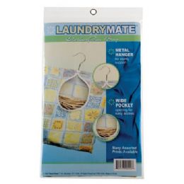 144 Bulk Laundry Mate Fabric Clothes Pin Bag
