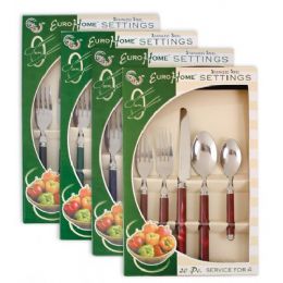 12 Bulk 20 Pc Boxed Stainless Steel Cutlery Set.