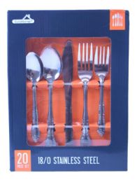 24 Bulk 20 Piece Formal Stainless Steel Cutlery Set