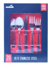 24 Bulk 20 Piece Formal Stainless Steel Cutlery Set