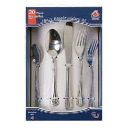 15 Bulk 20 Piece Stainless Steel Flatware Set Heavy Weight