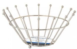 12 Bulk Chrome Fruit And Veggie Basket