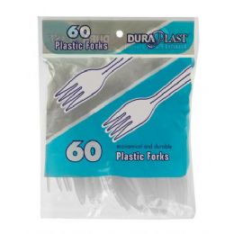 96 Bulk 60 Count Heavy Weight Plastic Forks
