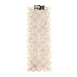 144 Bulk 16 X45 Whitebeige Lace Runner