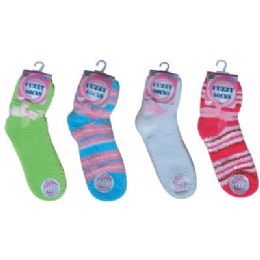 48 Bulk Winter Furry Sock