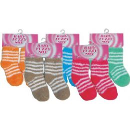 72 Bulk 2 Pair Baby Fuzzy Sock