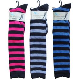 48 Bulk Stripe Trendy Knee High
