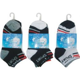 72 Bulk 3 Pack Boys Sport Sock Size 4-6