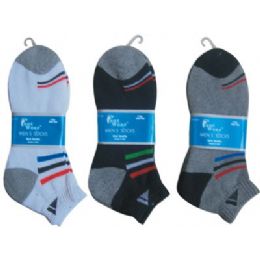 144 Bulk Mens 2 Pair Ankle Sport Ankle Sock Size 10-13