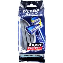 48 Bulk Mens 10 Pack Shaving Razors