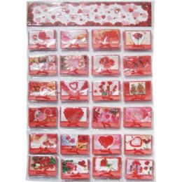 120 Bulk Valentines Gift Card 3.5x4inch With Envelope On Display