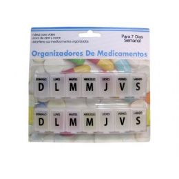 24 Bulk 7-Day Spanish Language Pill Case