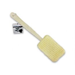 24 Bulk Exfoliating Backwasher With Wooden Handle
