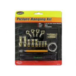 24 Bulk Picture Hanging Kit With Level