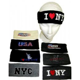 144 Bulk Assorted Winter Headbands For Adults