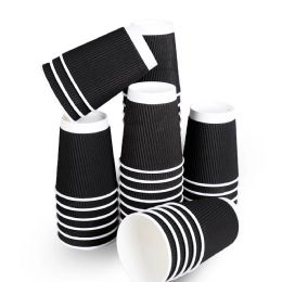 Bulk 9 Oz. Ripple Wall Cups, Individually Wrapped, (black) 900 Ct. (20 Of 45)