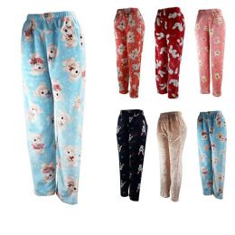 24 Bulk Assorted Print Ladies Pajamas Assorted Size L/XL