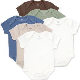 144 Bulk Baby Bodysuit - Boys Colors 6 Month