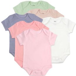 144 Bulk Baby Bodysuit - Girls Colors 3 Months