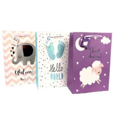 96 Bulk Baby Gift Bag Xlarge Size