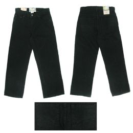 12 Bulk Boys 5pkt Denim Jeans W/ Back Embroidery Detail Size 14 Only