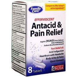24 Bulk Effervescent Antacid & Pain Relief 8 ct