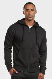 12 Bulk Et Tu Men's Lightweight Fleece Zipper Hoodie Size S