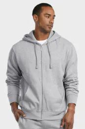 12 Bulk Et Tu Men's Lightweight Fleece Zipper Hoodie Size 2xl
