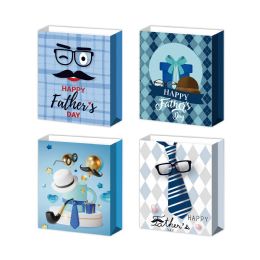 72 Bulk Father's Day Gift Bag Large 10.5 X 13 X 5.5 inch