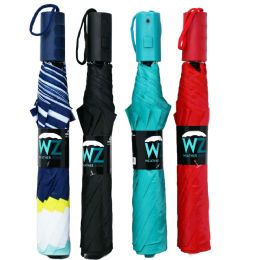 24 Bulk Folding Automatic Open Umbrella - Teal