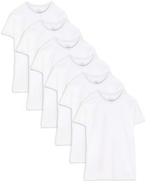 504 Bulk Fruit Of The Loom Men's White Crew Neck Undershirt Assorted Sizes S-xl
