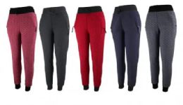 48 Bulk Fur Lined Jogger Pants Size L/ xl