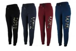 48 Bulk Fur Lined Jogger Pants Size Size Assorted
