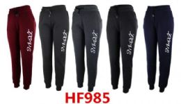 48 Bulk Fur Lined Jogger Pants Size Size Assorted