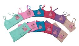 36 Bulk Girl's Seamless Spaghetti Strap + Boxer Set Size L