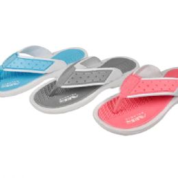 36 Bulk Girls Fashion Flip Flops Assortment Of Colors Man Made Sole And Upper Imported