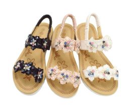 24 Bulk Girls Sandals Cute Open Toe Flats Dress Sandals Summer Shoes