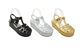 18 Bulk Girls Shoes Color Silver