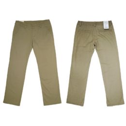 12 Bulk Girls Stretch Adj. Waist Twill School Pants Size 12