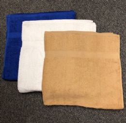 12 Bulk Heavyweight Pool Towel Solid Color In Beige