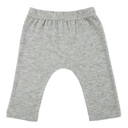 24 Bulk Interlock Heather Gray Long Pants Size Newborn 18-24 Months