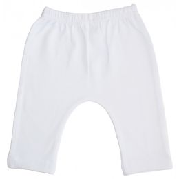 24 Bulk Interlock White Long Pants Size 18m