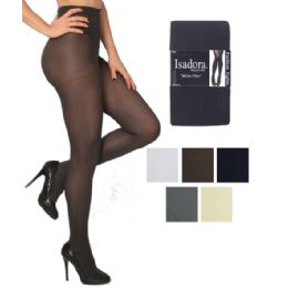 60 Bulk Isadora Microfiber Spandex Tights In Medium Tall Black
