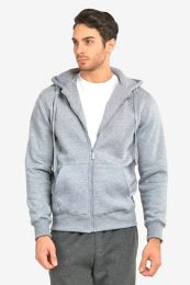 12 Bulk Knocker Men's Heavy Weight Zipper Hoodie L