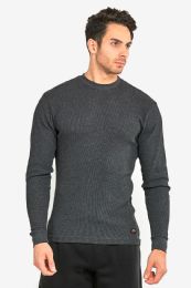 36 Bulk Knocker Men's Medium Weight Thermal Charcoal Grey 2XL