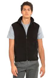 12 Bulk Knocker Men's Polar Fleece Vest Size 3XL