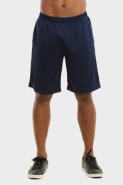 24 Bulk Knocker Mens Athletic Shorts In Navy Size M