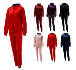 24 Bulk Ladies 2 Piece Fur Lined Set Assorted Size L/XL